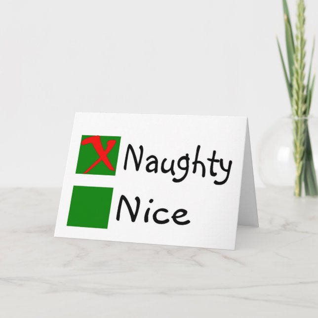 Naughty Holiday Card (Front)