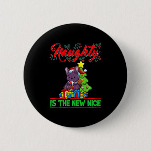 Naughty Is The New Nice Christmas Santa Xmas Premi 2 Inch Round Button