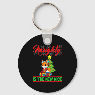 Naughty Is The New Nice Christmas Santa Xmas Premi Keychain