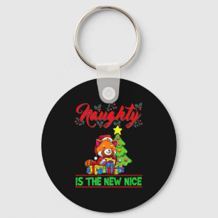 Naughty Is The New Nice Christmas Santa Xmas Premi Keychain