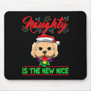 Naughty Is The New Nice Christmas Santa Xmas Premi Mouse Pad
