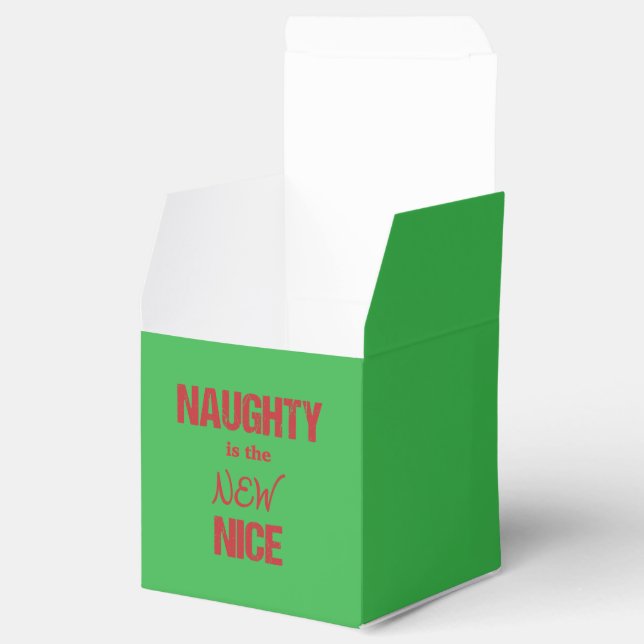 Naughty is the NEW Nice Favor Box (Opened)