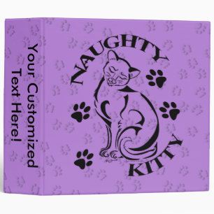 Naughty Kitty 2" Binder