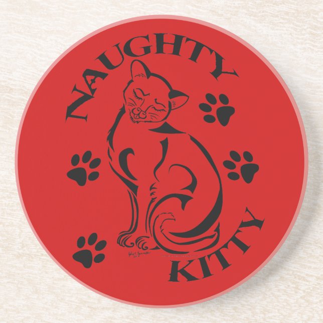 Naughty Kitty Coaster (Front)