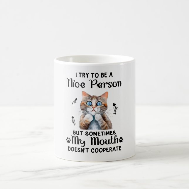 Naughty Kitty Coffee Mug (Center)