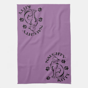 Naughty Kitty Kitchen Towel