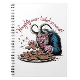 Naughty Krampus Christmas Design Notebook
