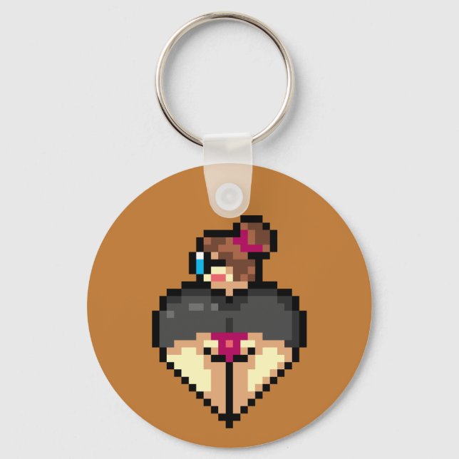 Naughty librarian Keychain (Front)