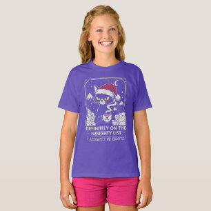"Naughty List" Grumpy Cat Christmas Brew. T-Shirt