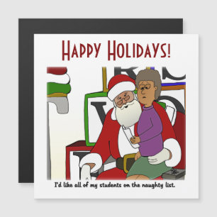 Naughty List Holidays Postcard