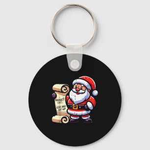 Naughty List Kids Who Say 67 Funny Meme 6 7 Christ Keychain