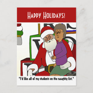 Naughty List Postcard