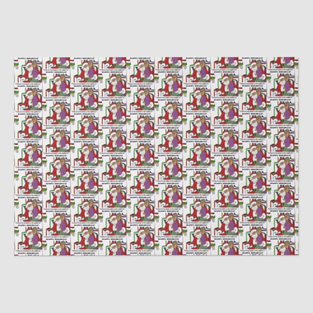 Naughty List Tissue Paper (Front)