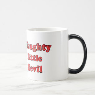 Naughty Little Devil with Text Magic Mug