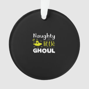 Naughty Little Ghoul Funny Halloween Design Ornament