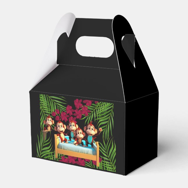 naughty monkey family favor box (Front Side)