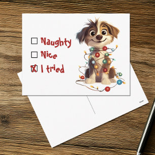 Naughty Nice I Tried Holiday Puppy
