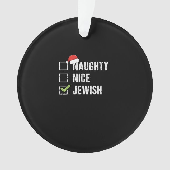 Naughty Nice Jewish Santa Christmas  (devant)