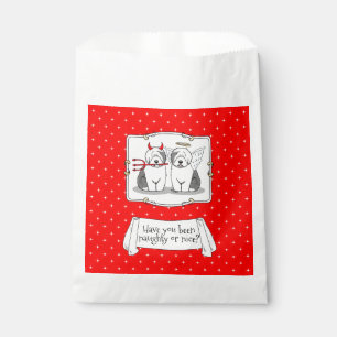Naughty & Nice Old English Sheepdogs (Grey 1) Favour Bag