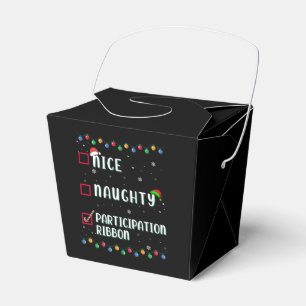 Naughty Nice Participation Ribbon Medal Funny Favor Box