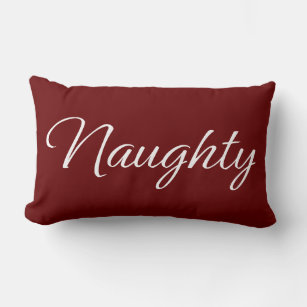 naughty nice pillow
