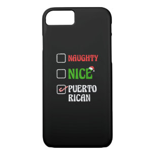 Naughty Nice Puertorican Santa Holiday Sweet  Case-Mate iPhone Case