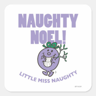 Naughty Noel! Square Sticker