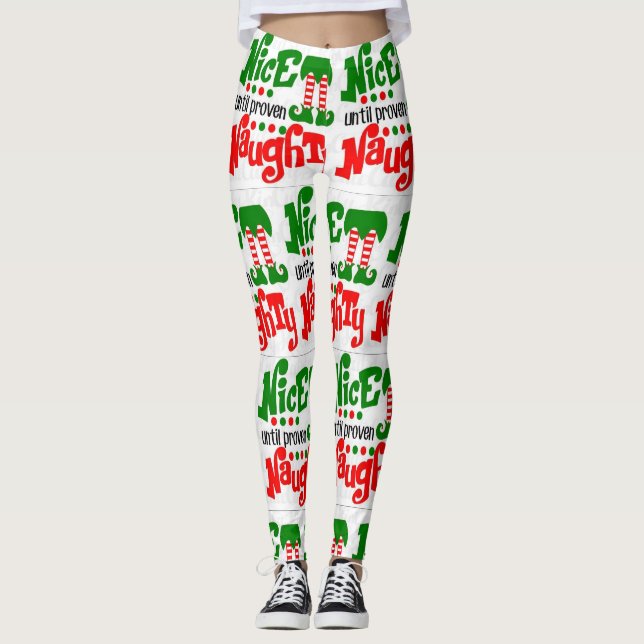 ***NAUGHTY OR NICE*** AWESOME LEGGINGS (Front)
