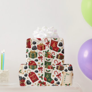 Naughty or Nice Christmas Wrapping Paper