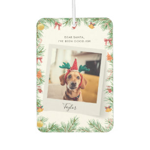 Naughty or Nice Funny Pet Dog Custom Christmas Air Freshener