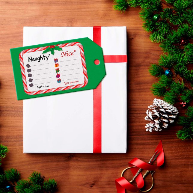 Naughty or Nice  Gift Tags (Naughty and Nice Gift Tag.
The Naughty get coal. Nice ones get presents. 
)