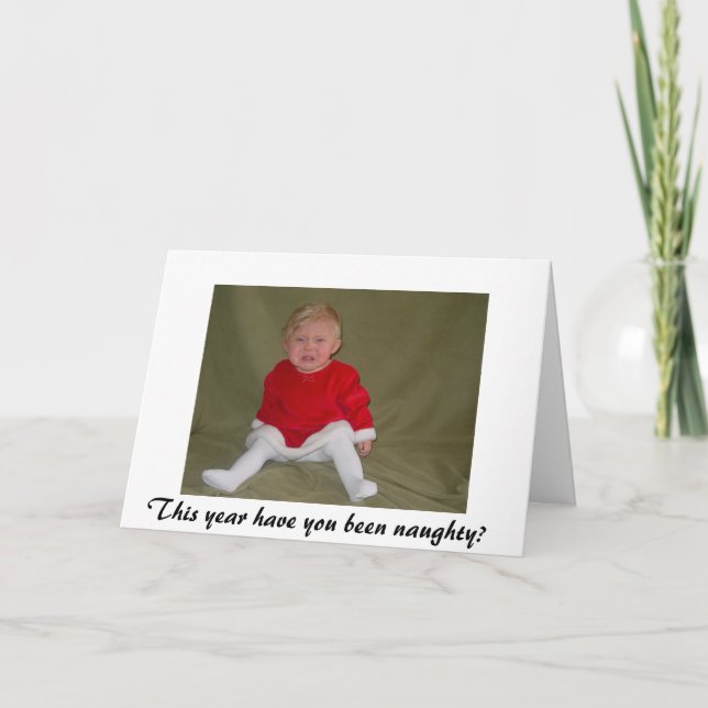 Naughty or Nice? Holiday Card (Front)