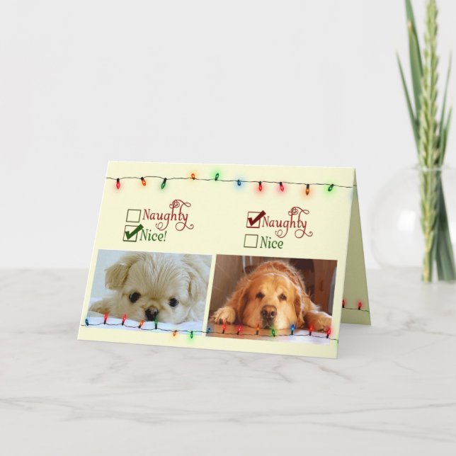 Naughty or Nice Holiday Card (Front)