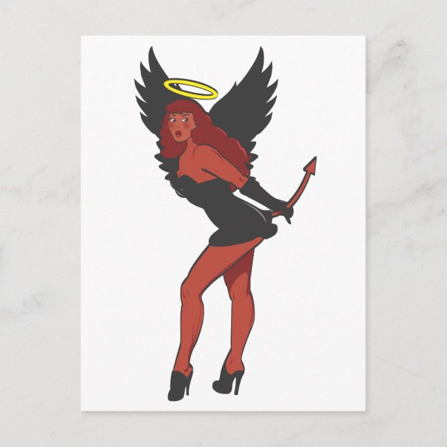 NAUGHTY OR NICE HOLIDAY POSTCARD (Front)