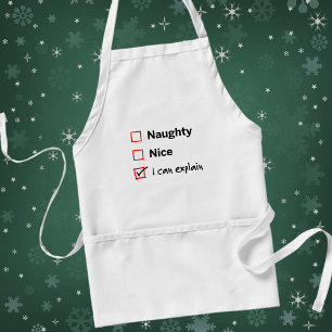 Naughty or Nice - I Can Explain Standard Apron