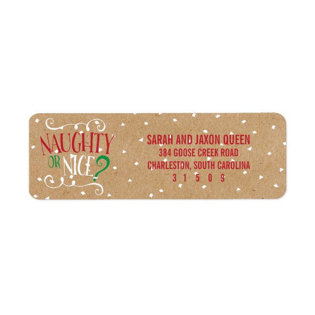 Naughty or Nice Kraft Holiday (Front)