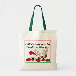 Naughty or Nice List Tote Bag