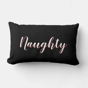 Naughty or Nice Lumbar Pillow