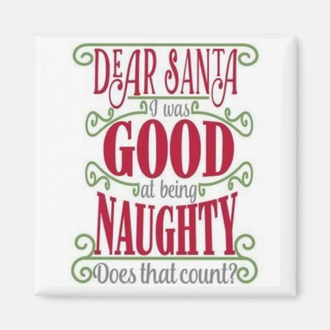 ***NAUGHTY OR NICE *** MAGNET (Front)