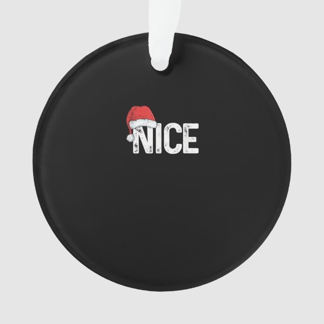Naughty Or Nice Matching Christmas Funny Design (devant)