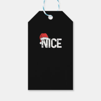 Naughty Or Nice Matching Christmas Funny Design Gift Tags