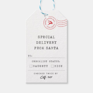Naughty or Nice - Official North Pole Mail - Gift Tags