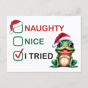 Naughty or Nice Postcard