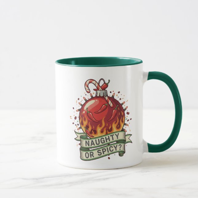 Naughty or Spicy Design Mug (Droite)