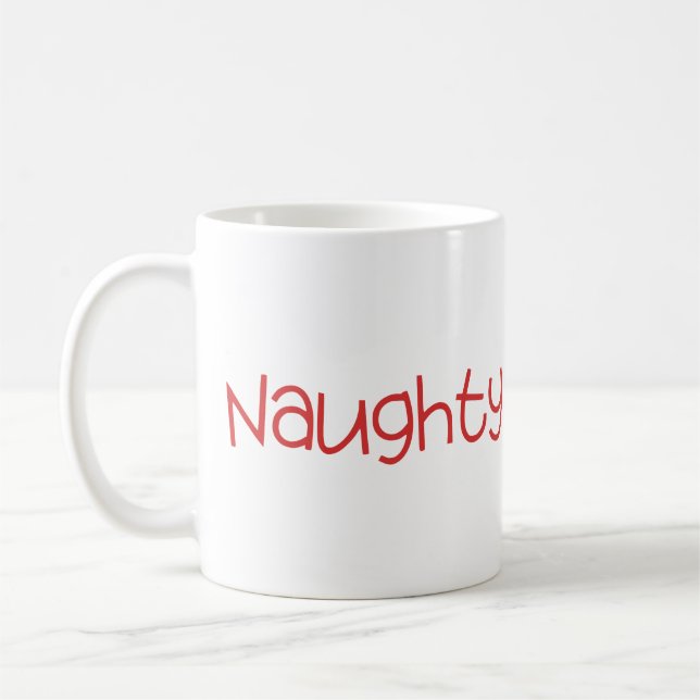 Naughty ou Nice Christmas Mug (Gauche)