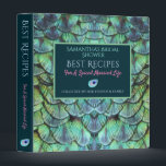 Naughty Peacock Feathers Bridal Shower Cook Book Binder<br><div class="desc">Have friends and family submit their best kitchen recipes and best advise for a spicy married life! A beautiful bridal shower cook book with your fully customized text, all of which is written across a stunning peacock feather ornament with vibrant colours. An original design available exclusively at ©GardenEden online store....</div>