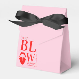 Naughty Pink Red Valentines Day Card Favor Box