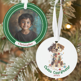 Naughty Puppy Chaos Coordinator Ornament
