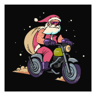 Naughty Santa Claus Photo Print