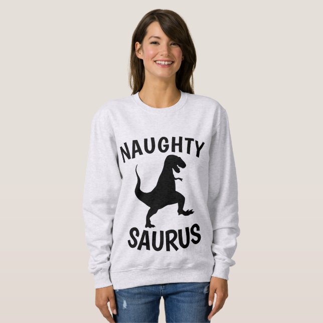 NAUGHTY SAURUS Funny T-shirts (Front Full)